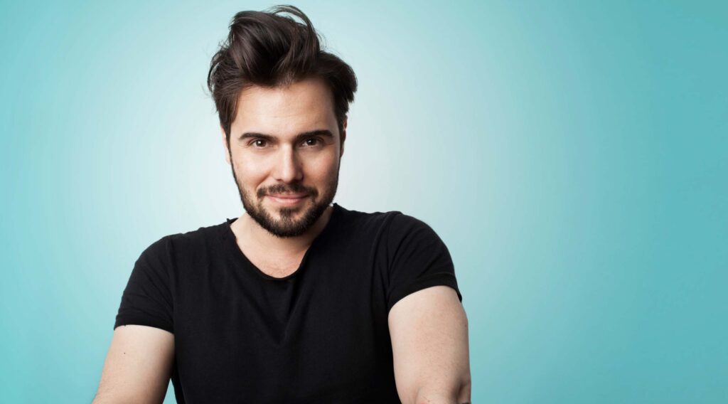 man with a beautiful hair